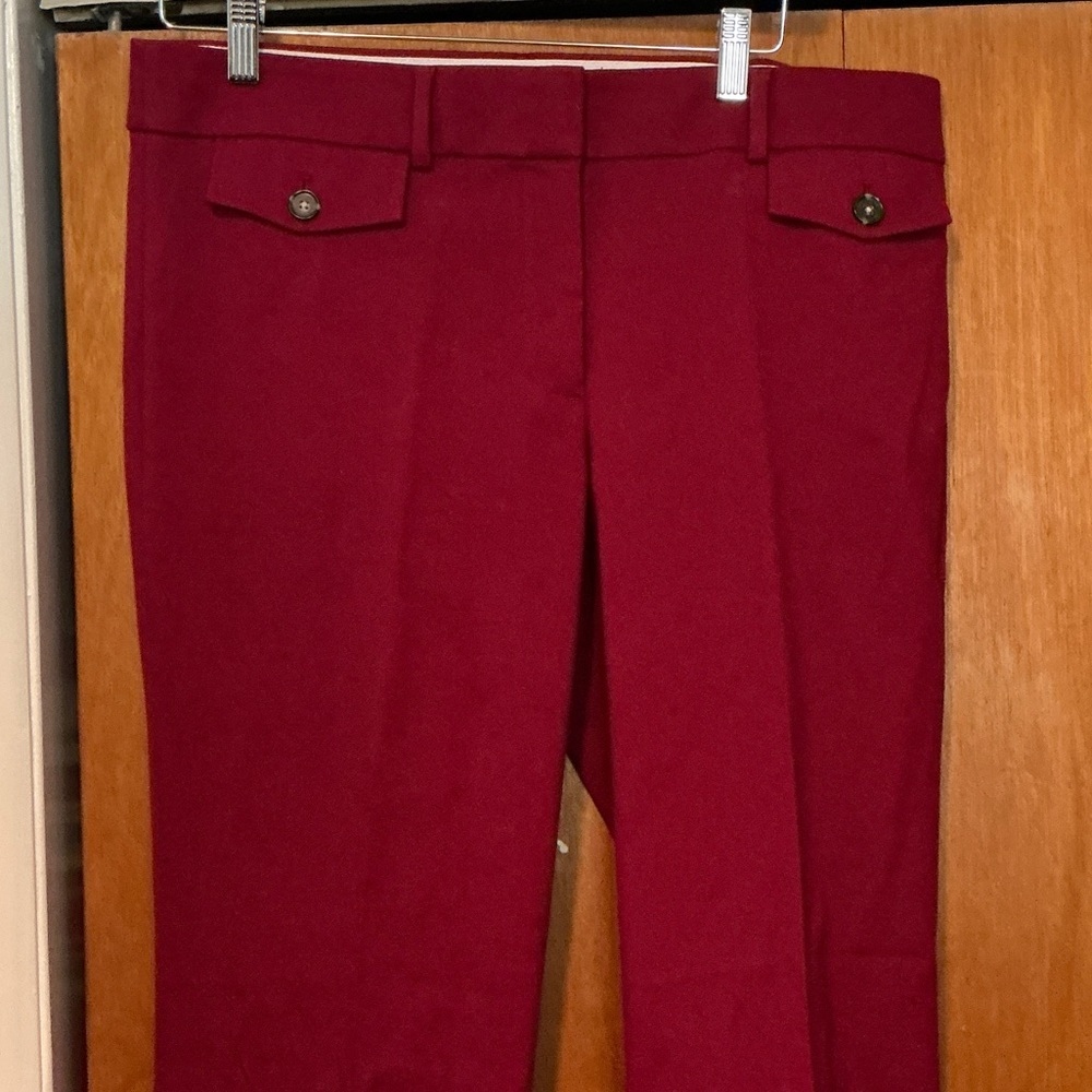 LOFT Red Women's Trousers
